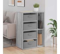vidaXL Sideboard with Drawer Grey Sonoma 60 x 33.5 x 84 cm