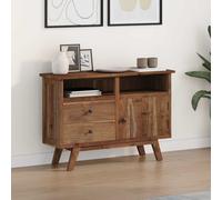 vidaXL Sideboard with Drawer Natural 100 x 30 x 68 cm Solid Teak Wood