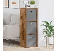 vidaXL Sideboard with Drawer Old Wood 35 x 32 x 99.5 cm