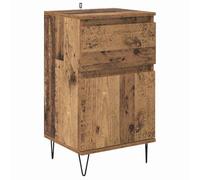 vidaXL Sideboard with Drawer Old wood 35 x 40 x 70 cm Engineered wood, Living Room Cabinet, Rectangular Storage Solution, Contemporary Sideboard, Compact Indoor Organizer, Space Saver Unit