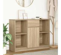 Sideboard Engineered Wood Sonoma Oak 101x35x76 cm Drawer Door Cabinet Versatile