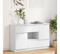 vidaXL Sideboard with Drawer White 100 x 30 x 65.6 Engineered Wood