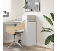 vidaXL Sideboard with Drawer White 38 x 34.5 x 75 cm Engineered wood