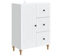 vidaXL Sideboard with Drawer White 66 x 34.5 x 90 cm Engineered Wood