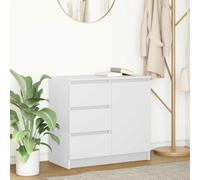 vidaXL Sideboard with Drawer White 71x35x65 cm Engineered Wood