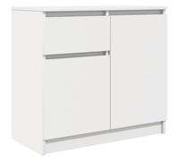 vidaXL Sideboard with Drawer White 71x35x65 cm Engineered Wood storage cabinet