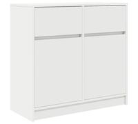vidaXL Sideboard with Drawer White 80x34x76 cm Engineered Wood storage cabinet