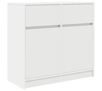 vidaXL Sideboard with Drawer White 80x34x76 cm Engineered Wood, storage cabinet, sideboard cabinet, hallway cabinet, buffet cabinet