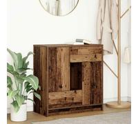 vidaXL Sideboard with Drawers and Doors Old Wood 70.5x34x74.5 cm