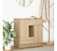 vidaXL Sideboard with Drawers and Doors Sonoma Oak 70.5x34x74.5 cm