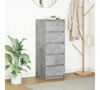 vidaXL Sideboard with Drawers Concrete Grey 37.5x35x99 cm Engineered Wood