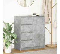 vidaXL Sideboard with Drawers Concrete Grey 71x35x84 cm Engineered Wood, Grey