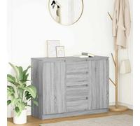Vidaxl Sideboard With Drawers Grey Sonoma 100.5X35X76 Cm Engineered Wood