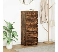 vidaXL Sideboard with Drawers Smoked Oak 37.5x35x99 cm Engineered Wood
