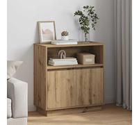 vidaXL Sideboard with LED Artisan oak 71 x 34.5 x 75 cm