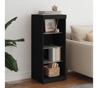 Vidaxl Sideboard With Led Lights Black 41X37X100 Cm
