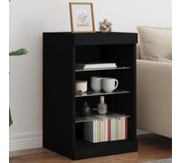 Vidaxl Sideboard With Led Lights Black 41X37X67 Cm