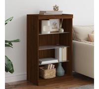Vidaxl Sideboard With Led Lights Brown Oak 60.5X37X100 Cm