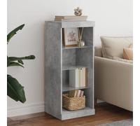vidaXL Sideboard with LED Lights Cupboard Highboard Side Cabinet Concrete Grey