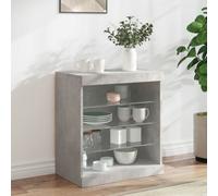 Vidaxl Sideboard With Led Lights Concrete Grey 60.5X37X67 Cm