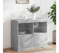 Vidaxl Sideboard With Led Lights Concrete Grey 81X37X67 Cm