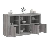 Sideboard with LED Lights Home Cupboard Side Cabinet Storage Highboard vidaXL