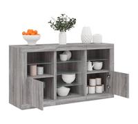 Vidaxl Sideboard With Led Lights Grey Sonoma 123X37X67 Cm