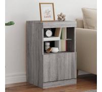 Vidaxl Sideboard With Led Lights Grey Sonoma 41X37X67 Cm