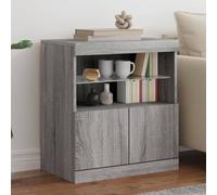 vidaXL Sideboard with LED Lights Grey Sonoma 60x37x67 cm