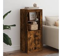 vidaXL Sideboard with LED Lights Smoked Oak 41x37x100 cm