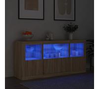 Sideboard with LED Lights Home Cupboard Storage Side Cabinet Highboard vidaXL