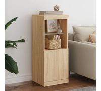 (sonoma oak) vidaXL Sideboard with LED Lights Cupboard Highboard Storage Cabinet Sonoma Oak