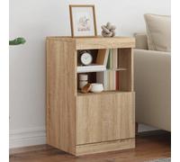 Sideboard with LED Lights Cupboard Highboard Storage Buffet Cabinet vidaXL