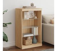 vidaXL Sideboard with LED Lights Sonoma Oak 60.5x37x100 cm