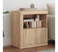 vidaXL Sideboard with LED Lights Sonoma Oak 60.5x37x67 cm