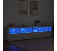 Sideboard with LED Lights Cupboard Highboard Storage Buffet Cabinet vidaXL