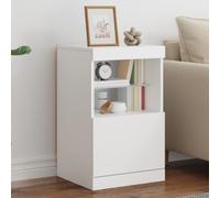 Vidaxl Sideboard With Led Lights White 41X37X67 Cm