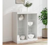 Vidaxl Sideboard With Led Lights White 81X37X100 Cm