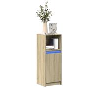 vidaXL Sideboard with LED Sonoma Oak 38x34x100 cm Engineered Wood