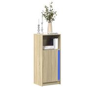 Sideboard Cabinet with RGB LED Lights, Wooden Storage Cupboard LED Lights Unit