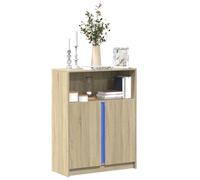 Sideboard with LED Side Cabinet Highboard Cupboard Engineered Wood vidaXL