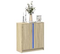 vidaXL Sideboard with LED Sonoma Oak 77x34x85 cm Engineered Wood