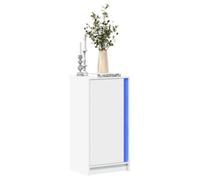 Vidaxl Sideboard With Led White 42.5X34X85 Cm Engineered Wood