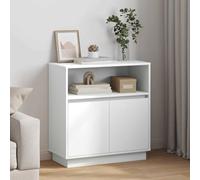 vidaXL Sideboard with LED White 71 x 34.5 x 75 cm Engineered wood