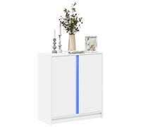 vidaXL Sideboard with LED White 77x34x85 cm Engineered Wood