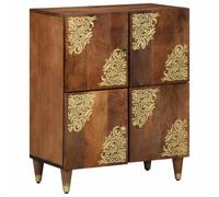 vidaXL Sideboard with Shelf Brown 60 x 33 x 75 cm Solid Mango Wood