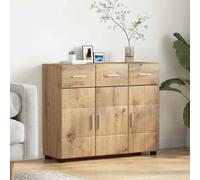 vidaXL Sideboard with Shelf FLORIN Artisan Oak 88.5 x 30.5 x 73 cm