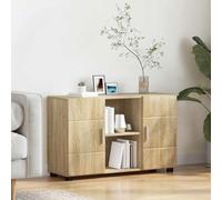 vidaXL Sideboard with Shelf FLORIN Sonoma Oak 88.5 x 30.5 x 55.5 cm