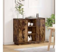 vidaXL Sideboard with Shelf Smoked Oak 90 x 32 x 75 cm Engineered wood
