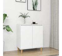 Vidaxl Sideboard With Solid Wood Legs White 60X35X70 Cm Engineered Wood Sideboards
